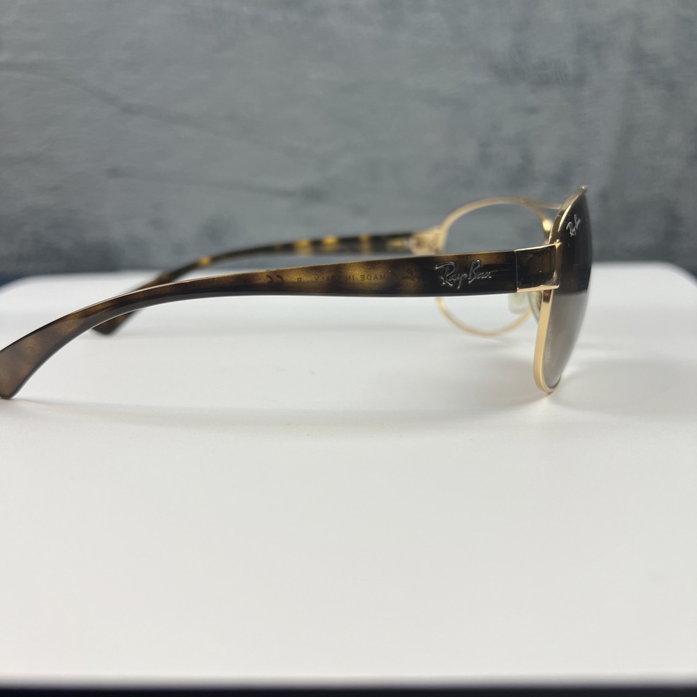 RAY-BAN RB 3386 001/13 GOLD HAVANA GRADIENT AUTHENTIC FRAMES SUNGLASSES 63-13 - Picture 3 of 15